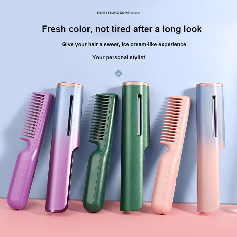 Multifunctional USB Rechargeable Hair Straightener