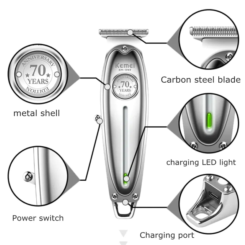 Carbon Steel Blade Hair Clipper